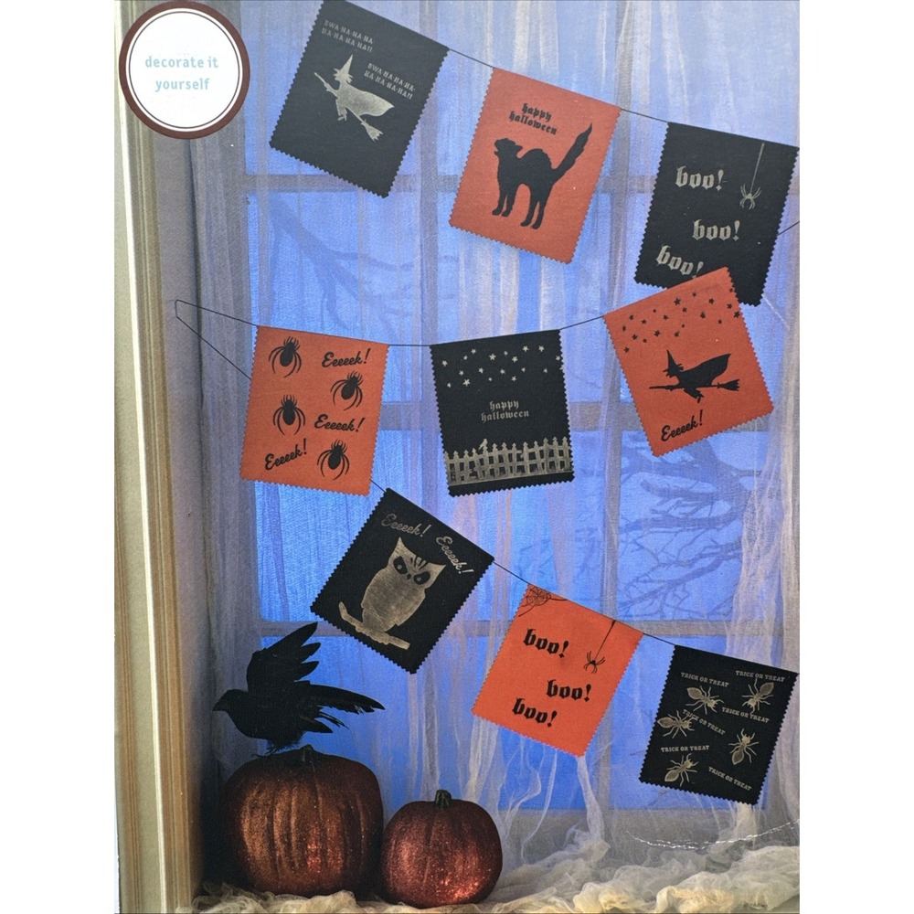 Martha Stewart Crafts Halloween Felt Garland Kit Make Your Own Project Banner